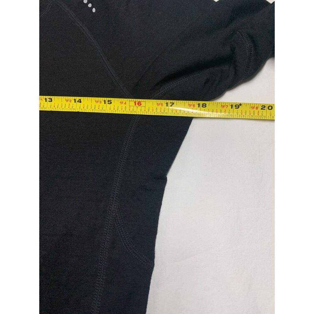 Smartwool PhD Black Merino Blend Crew Neck Base Layer Small Reflective - Picture 4 of 8